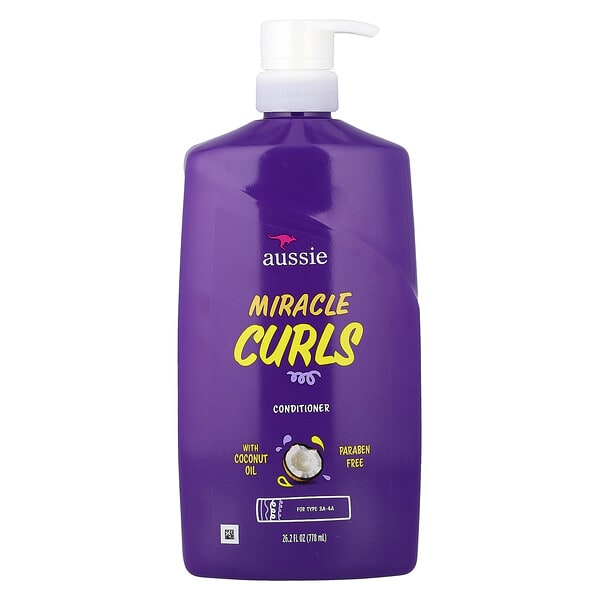 aus18883_v_24.jpg Miracle Curls, кондиционер с кокосовым маслом, 778 мл (26,2 жидк. унции) — Aussie