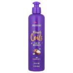 Miracle Coils, несмываемое увлажняющее средство с маслом ореха макадамии, 251 мл (8,5 жидк. Унции) — Aussie
