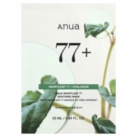 Heartleaf 77, успокаивающая маска для лица, 1 шт., 25 мл (0,84 жидк. унции) — Anua