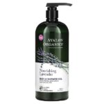 гель для душа и ванны, питательная лаванда, 946 мл (32 жидк. унции) — Avalon Organics
