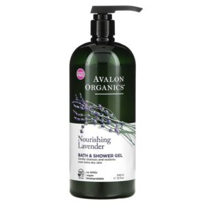 гель для душа и ванны, питательная лаванда, 946 мл (32 жидк. унции) — Avalon Organics