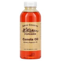 Buttery Popcorn Oil, масло канолы, 472 мл (16 жидк. унц.) — Amish Country Popcorn