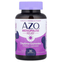 Menopause Relief, дневные жевательные мармеладки, охлаждающая черная смородина, 30 жевательных таблеток — AZO