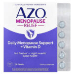 Menopause Relief, ежедневная поддержка менопаузы с витамином D`` 30 таблеток — AZO