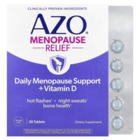 Menopause Relief, ежедневная поддержка менопаузы с витамином D`` 30 таблеток — AZO