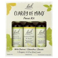 Clarity of Mind Focus Kit, 3 пипетки по 20 мл (0,7 жидк. унц.) — Bach