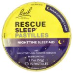 Rescue Sleep®, пастилки из черной смородины, 35 шт., 50 г (1,7 унции) — Bach