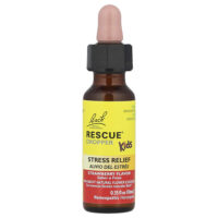 RESCUE® Dropper Kids, для снятия стресса, для детей от 2 лет, со вкусом клубники, 10 мл (0,35 жидк. Унции) — Bach