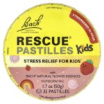 Rescue®, пастилки для детей, для снятия стресса, со вкусом клубники, 35 пастилок, 50 г (1,7 унции) — Bach