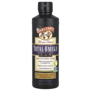 Master Blend, Total Omega® 3,6,9, лимонад, 473 мл (16 жидк. Унций) — Barlean's