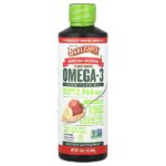 Seriously Delicious, омега-3 из льняного масла, смузи с клубникой и бананом, 2968 мг, 454 г (16 унций) — Barlean's