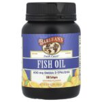 Fresh Catch®, рыбий жир, омега-3 ЭПК и ДГК, апельсин, 100 капсул (300 мг в капсуле) — Barlean's