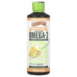 Seriously Delicious®, омега-3 на растительной основе из масла водорослей, имбирь и персик, 630 мг, 454 г (16 унций) — Barlean's