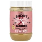 Buddy Budder, добавка для бедер и суставов, арахисовая паста для собак, клюква, 480 г (17 унций) — Bark Bistro