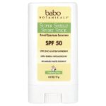 Super Shield Sport, стик, SPF 50, без отдушек, 17 г (0,6 унции) — Babo Botanicals