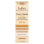 Солнцезащитный крем для ежедневного использования, SPF 30, натуральное сияние, без отдушек, 50 мл (1,7 жидк. унции) — Babo Botanicals — изображение 2