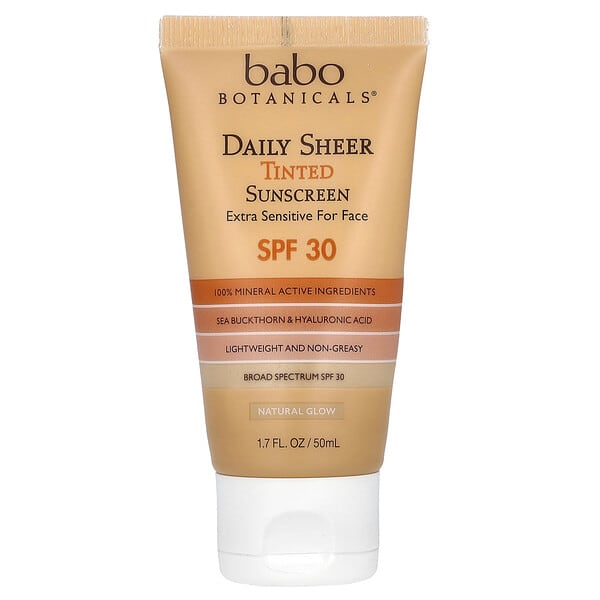 bbo01032_v_44.jpg солнцезащитный крем для ежедневного использования, SPF 30, натуральное сияние, без отдушек, 50 мл (1,7 жидк. унции) — Babo Botanicals