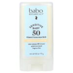 Sensitive Baby, минеральное солнцезащитное средство-стик, SPF 50, без отдушек, 17 г (0,6 унции) — Babo Botanicals