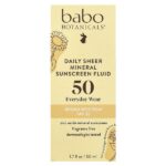 Daily Sheer Fluid Mineral Sunscreen 50, без отдушек, 50 мл (1,7 жидк. унц.) — Babo Botanicals — изображение 2