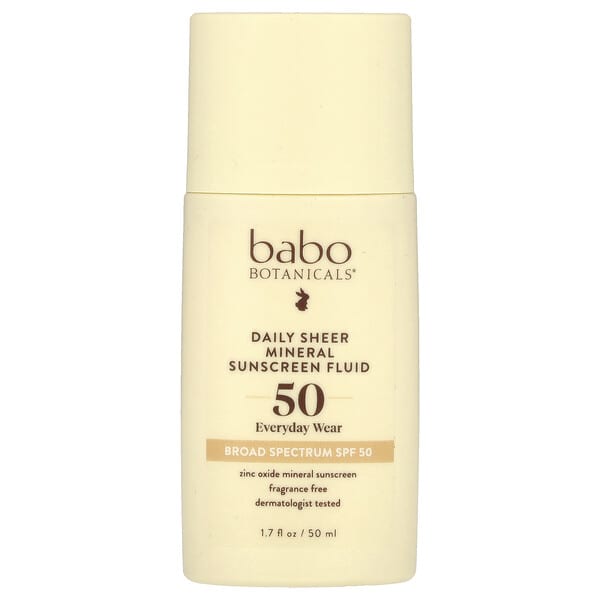 bbo01176_v_29.jpg Daily Sheer Fluid Mineral Sunscreen 50, без отдушек, 50 мл (1,7 жидк. унц.) — Babo Botanicals