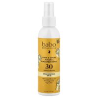 Swim & Sport, солнцезащитный спрей с минералами, SPF 30, 177 мл (6 жидк. унц.) — Babo Botanicals