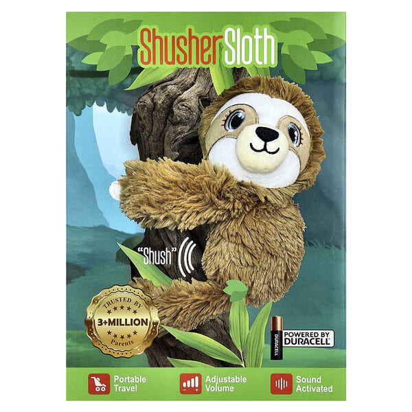 bbs82920_v_20.jpg Baby Shusher, Shusher Sloth, Звуковой модуль из мягкой игрушки, 1 штука