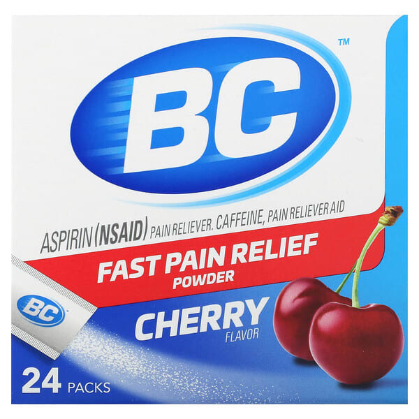 bcd10491_v_10.jpg BC, порошок для быстрого обезболивания, вишня, 24 пакетика
