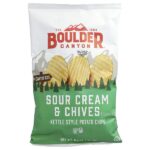 картофельные чипсы, со вкусом сливок и чеснока, 184,3 г (6,5 унции) — Boulder Canyon