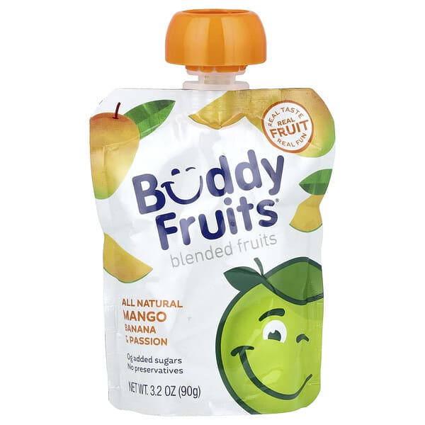 bdf00201_v_4.jpg Buddy Fruits, фруктовая смесь, манго, банан и маракуйя, 90 г (3,2 унции)