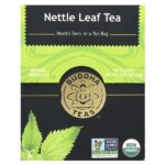 Organic Herbal Tea, листья крапивы, без кофеина, 18 чайных пакетиков, 24 г (0,83 унции) — Buddha Teas