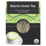органический чай, зеленый матча, 18 чайных пакетиков, 27 г (0,96 унции) — Buddha Teas