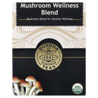 Organic Herbal Tea, оздоровительная смесь с грибами, без кофеина, 18 чайных пакетиков, 36 г (1,27 унции) — Buddha Teas