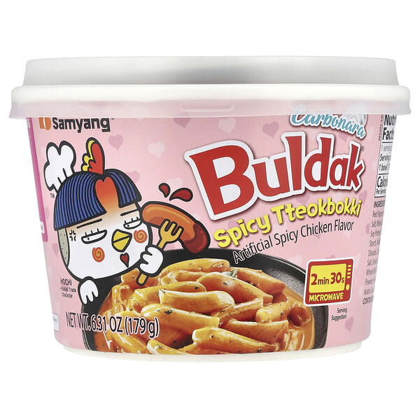 bdk91028_v_17.jpg Spicy Tteokbokki, рисовые пироги, пряная курица, 179 г (6,31 унции) — Buldak