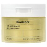 Vita Niacinamide гель-тонер, диски для лица, 60 шт. — Biodance