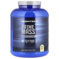 Prime Mass, средство для набора веса с высоким содержанием белка, ваниль, 2,72 кг (6 фунтов) — BodyTech