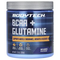 BCAA и глутамин в порошке, без вкусовых добавок, 208 г (7,3 унции) — BodyTech