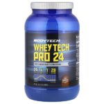 Whey Tech Pro 24, насыщенный шоколад, 907 г (2 фунта) — BodyTech