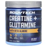креатин и глутамин с бета-аланином, без добавок, 306 г (10,8 унции) — BodyTech