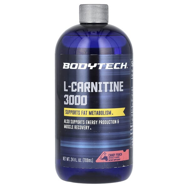 bdt03736_v_8.jpg L-карнитин 3000, Candy Punch, 709 мл (24 жидк. унции) — BodyTech