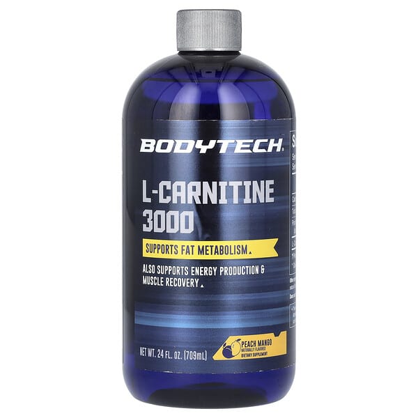 bdt03737_v_8.jpg L-карнитин 3000, персик и манго, 709 мл (24 жидк. унции) — BodyTech