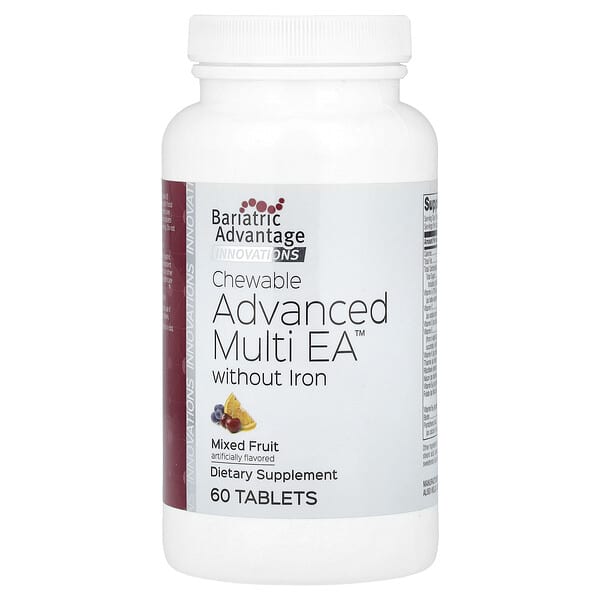 bdv95639_v_8.jpg Жевательные Advanced Multi EA без железа, фруктовое ассорти, 60 таблеток — Bariatric Advantage