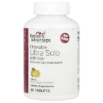 Жевательные таблетки Ultra Solo с железом, цитрусовые, 90 таблеток — Bariatric Advantage