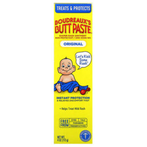 Boudreaux's Butt Paste, Мазь от подгузников, оригинальная, 113 г (4 унции)