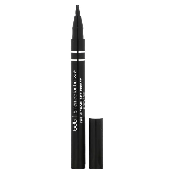 bdz69506_v_22.jpg Brows, The Microblade Effect, карандаш для бровей, ворон, 1,2 г (0,42 унции) — Billion Dollar Beauty