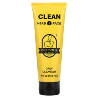 Clean Head & Face, ежедневное очищающее средство, 118 мл (4 жидк. унции) — Bee Bald