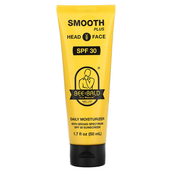 beb00420_v_8.jpg Smooth Plus, ежедневное увлажняющее средство для головы и лица, SPF 30, 50 мл (1,7 жидк. унции) — Bee Bald