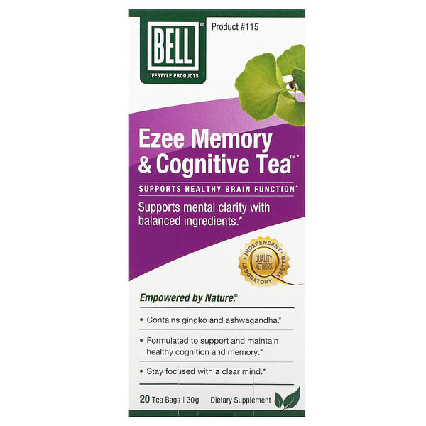 bel11293_v_9.jpg Ezee Memory & Cognitive Tea™, 20 чайных пакетиков, 30 г — Bell Lifestyle