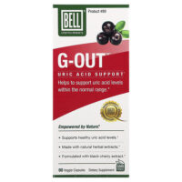 G-out™, добавка для поддержки уровня мочевой кислоты, 60 растительных капсул — Bell Lifestyle