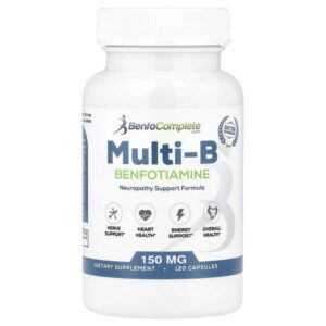 Benfotiamine Inc., Multi-B, добавка с бенфотиамином для поддержки при заболеваниях нервной системы, 150 мг, 120 капсул