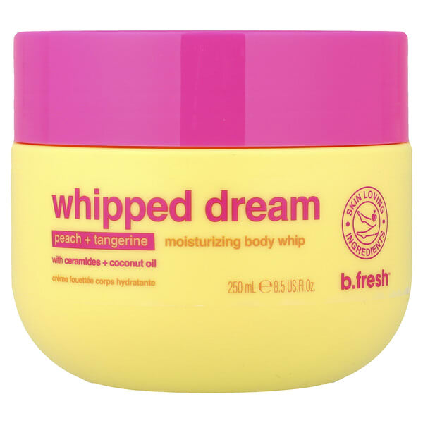 bfh03744_v_10.jpg Whipped Dream, увлажняющий венчик для тела, персик и мандарин, 250 мл (8,5 жидк. унции) — b.fresh